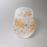 Mizore Flower Glass Cup - Osmanthus / みぞれグラスカップ 金木犀