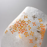 Mizore Flower Glass Cup - Osmanthus / みぞれグラスカップ 金木犀