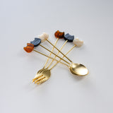 TSUBAME Marble Cat Fork - 3 Colours Options / 猫のフォーク 燕三条