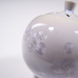 Kyo Kiyomizu Ware Incense Burner - Kyo Flower Glaze Purple / 京・清水焼 香炉