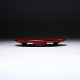 Crafted In Japan Oval Resin Object Stand - Red / 小判敷台 朱色