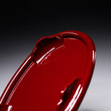 Crafted In Japan Oval Resin Object Stand - Red / 小判敷台 朱色