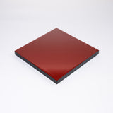 Crafted In Japan Reversible Lacquered Object Stand 12 cm – Red and Black / 朱／黒塗 両面敷台