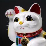 Seto Ware Lucky Cat Ornament - Right Hand - 33 cm / 瀬戸焼 招き猫