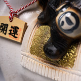 Shigaraki Ware Ornament - Raccoon Riding Horse - 24.5 cm / 信楽焼