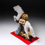 Shigaraki Ware Ornament - Galloping Horse - 23 cm / 信楽焼