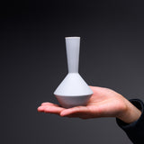 Mino ware YAMATSU Vase - Grey / 晋山窯 ヤマツ 一輪挿し