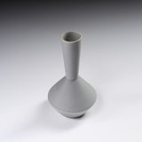 Mino ware YAMATSU Vase - Grey / 晋山窯 ヤマツ 一輪挿し