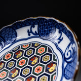 Mino ware Blue Komon Plate - 16.5 cm / 藍染小紋 取り皿