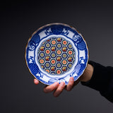 Mino ware Blue Komon Plate - 16.5 cm / 藍染小紋 取り皿