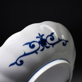 Mino ware Blue Komon Shallow Bowl - 21cm / 藍染小紋 浅皿