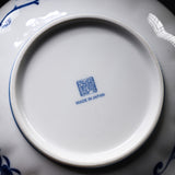 Mino ware Blue Komon Shallow Bowl - 21cm / 藍染小紋 浅皿