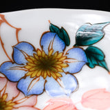 Kutani Ware Flower Small Side Dish - Set of 5 / 九谷焼 小皿