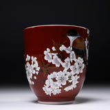 Kutani ware Tea Cup - Kacho Fugetsu / 九谷焼 湯呑み