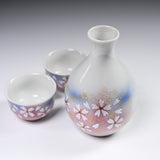 Kutani ware Sake Set - Cherry Blossom / 九谷焼 酒器セット