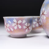 Kutani ware Sake Set - Cherry Blossom / 九谷焼 酒器セット