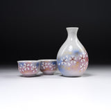 Kutani ware Sake Set - Cherry Blossom / 九谷焼 酒器セット