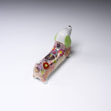 Kutani Ware Hanazume Ornament Dachshund - 7.5 cm / 九谷焼