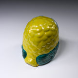 Kutani Ware Owl Ornament - Lemon Yellow 9.5 cm / 九谷焼 梟