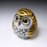 Kutani Ware Golden Owl Ornament - 10 cm / 九谷焼 梟