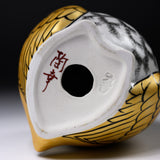 Kutani Ware Golden Owl Ornament - 10 cm / 九谷焼 梟