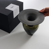 Sugahara Handmade Glassworks - Artemis Humidifying Flower Vase - Carbon Black / 菅原工芸硝子 Sghr