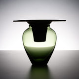Sugahara Handmade Glassworks - Artemis Humidifying Flower Vase - Forest Green / 菅原工芸硝子 Sghr