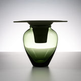 Sugahara Handmade Glassworks - Artemis Humidifying Flower Vase - Forest Green / 菅原工芸硝子 Sghr
