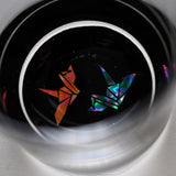 AMANO Lacquer Mother-of-Pearl Glass - Orizuru 215 ml / 天野漆器 螺鈿ガラス