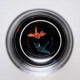 AMANO Lacquer Mother-of-Pearl Glass - Orizuru 215 ml / 天野漆器 螺鈿ガラス