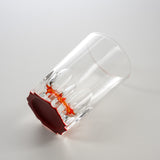 AMANO Lacquer Mother-of-Pearl Shot Glass - Red Sakura 90 ml / 天野漆器 螺鈿ガラス