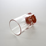AMANO Lacquer Mother-of-Pearl Shot Glass - Red Sakura 90 ml / 天野漆器 螺鈿ガラス
