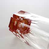 AMANO Lacquer Mother-of-Pearl Shot Glass - Red Sakura 90 ml / 天野漆器 螺鈿ガラス