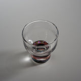 AMANO Lacquer Mother-of-Pearl Sake Glass - Camellia / 天野漆器 螺鈿ガラス