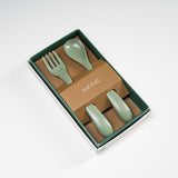 "SUCSUC" Antibacterial Kids Cutlery Set - 3 Colour Options