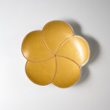 Arita Ware Plum Plate Gift Box - 15 cm - Gold / 有田焼 幸楽窯