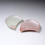 Arita Ware Petal Plate - 9 cm - Two Colour Options / 有田焼 幸楽窯 花びら小皿
