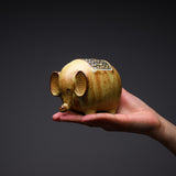 KASHIWA Seto Ware - Piggy Bank Ornament - Elephant / 瀬戸焼 かしわ窯