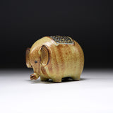 KASHIWA Seto Ware - Piggy Bank Ornament - Elephant / 瀬戸焼 かしわ窯