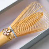 TAKAYAMA Whisk Suikaen - Bamboo Matcha Whisk - Emi Blue / 高山茶筅 翠華園