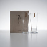 Pair Beer Glass Gift Set with Wooden Box / ペアビアグラス