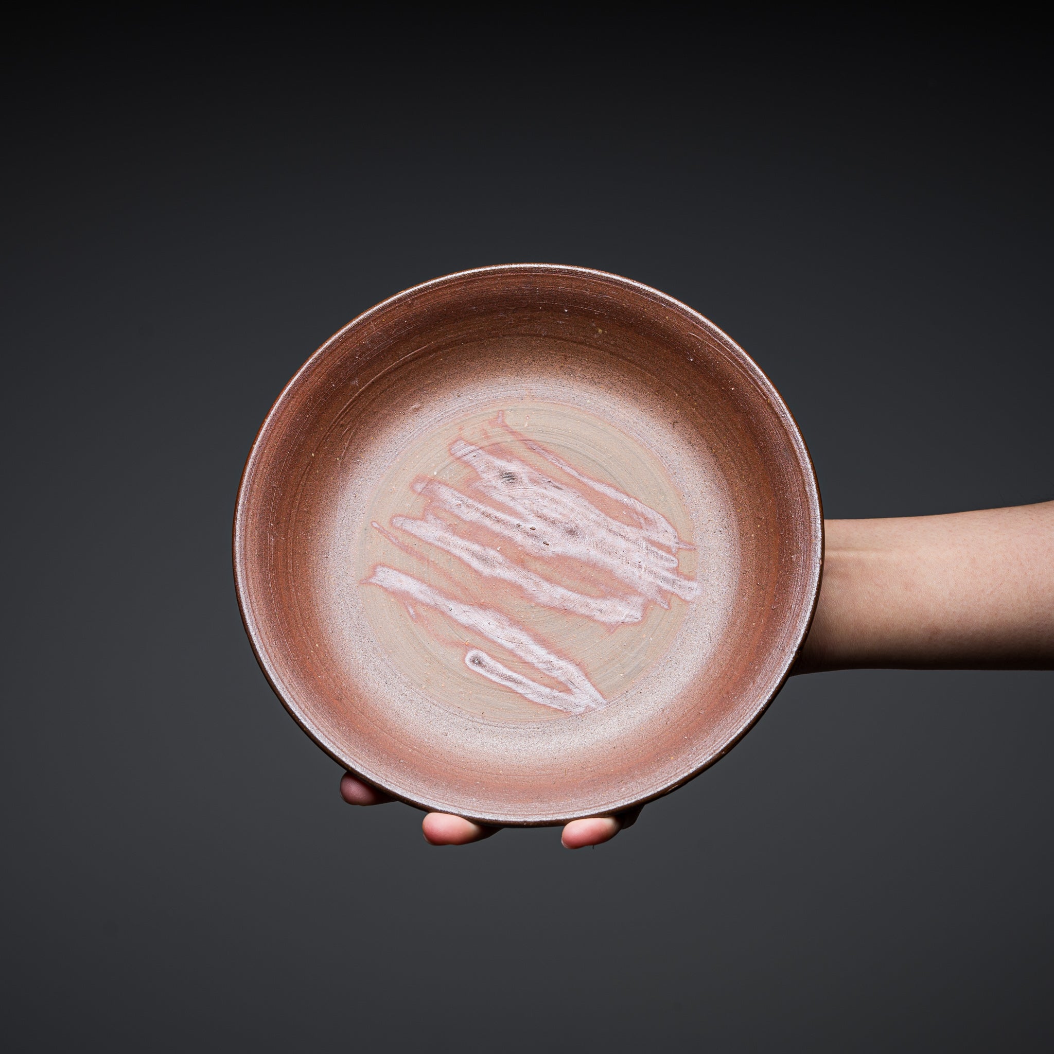 Bizen Pottery Bowl Plate - Hidasuki / 備前焼 深皿