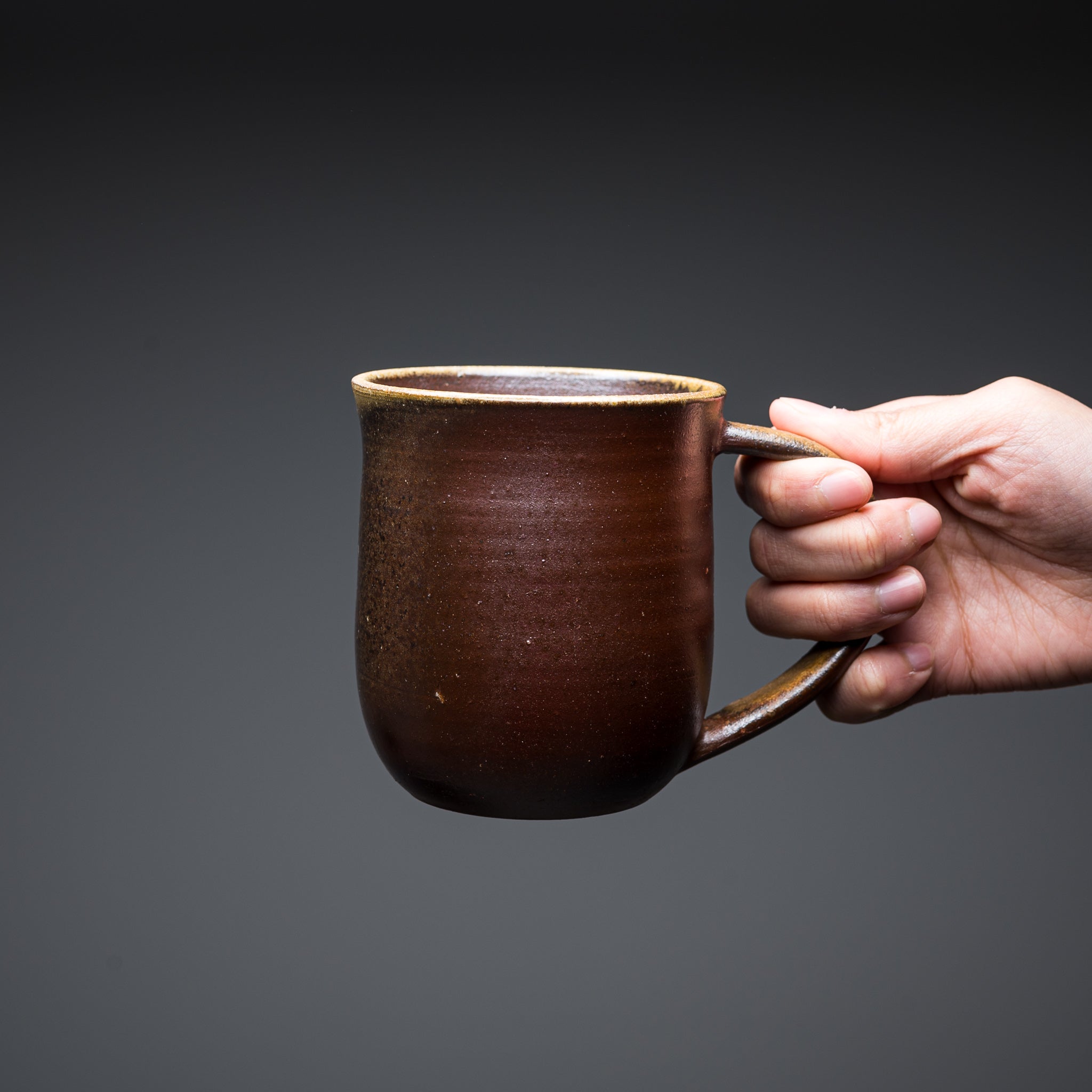 Bizen Pottery Large Mug Cup - Goma / 備前焼 マグカップ