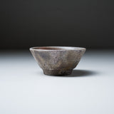 Bizen Pottery Sakazuki Sake Cup with Wooden Box - Sangiri / 備前焼 盃