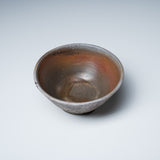 Bizen Pottery Sakazuki Sake Cup with Wooden Box - Sangiri / 備前焼 盃