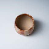 Bizen Pottery Regular Sake Cup with Wooden Box - White Hidasuki / 備前焼 ぐい呑み