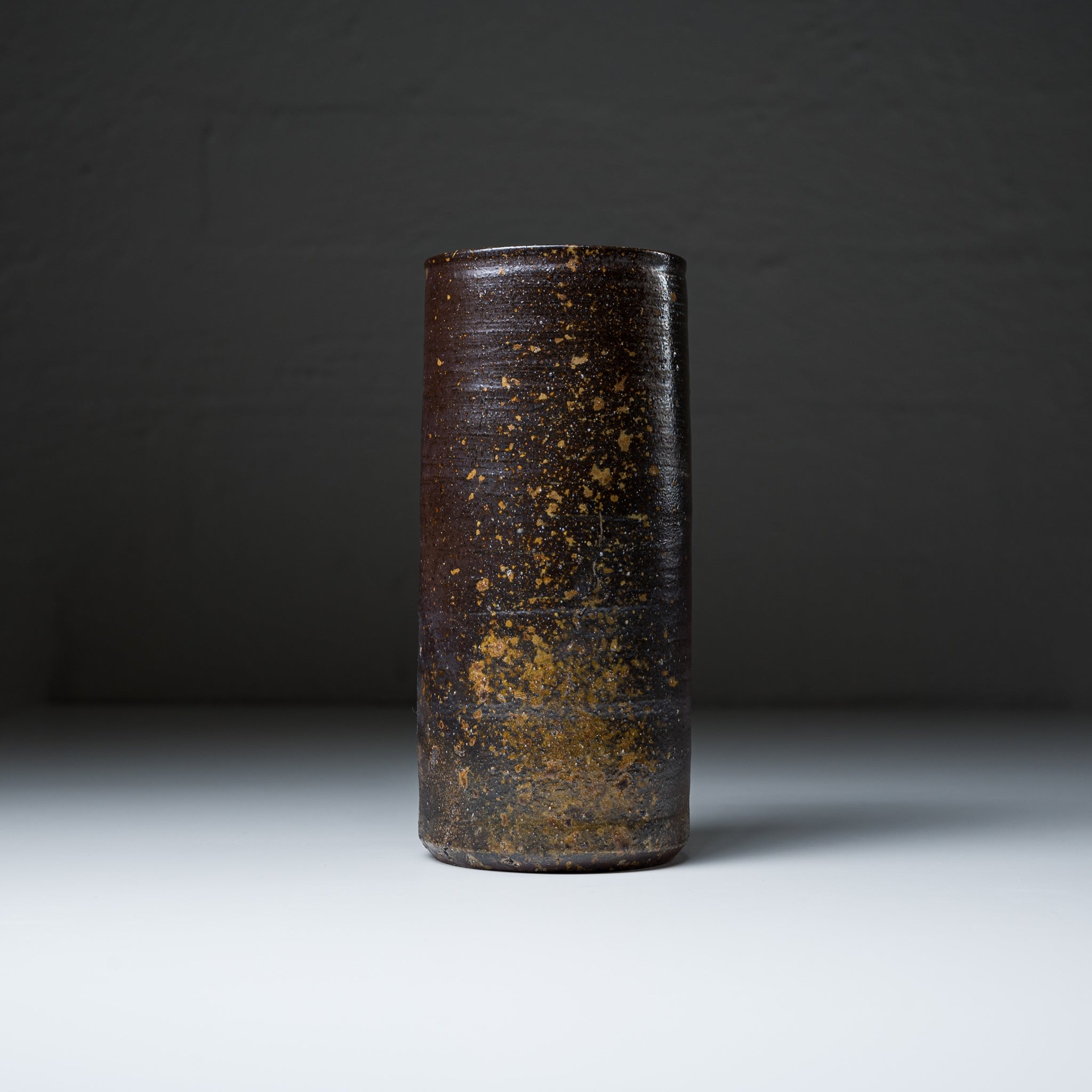Bizen Pottery Vase with Wooden Box - Goma / 備前焼 花入