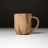 Bizen ware Pottery Extra Large Mug Cup - White HIDASUKI / 備前焼 マグカップ