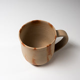 Bizen ware Pottery Extra Large Mug Cup - White HIDASUKI / 備前焼 マグカップ