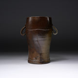 Bizen Pottery Vase with Wooden Box - Mugen-an / 備前焼 花入